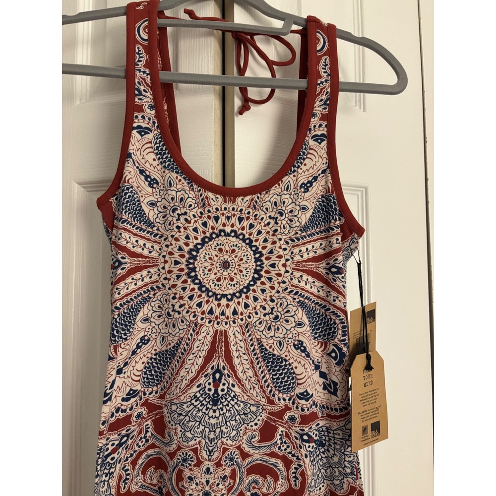 Billabong Love Long Last Maxi Dress Size M NWT Burnt Helena Boho Print MSRP $70 - Picture 5 of 11